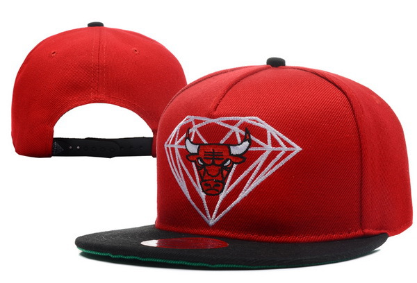 Diamond Bull Red Snapback Hat XDF 0512